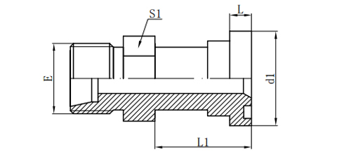 METRIC MALE BITE TYPE/ L-SERIES FLANGE