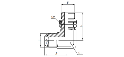 90°JIC MALE 74°CONE/ BSP MALE O-RING