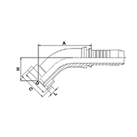 45° JIS Flange