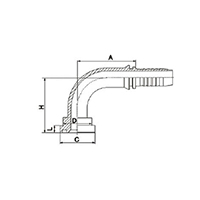 90° JIS Flange