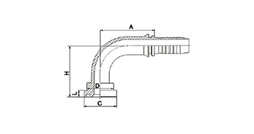 90° JIS Flange