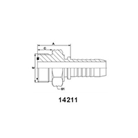 ORFS Male O-Ring Seal ISO 8434-3---SAE J1453