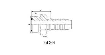 ORFS Male O-Ring Seal ISO 8434-3---SAE J1453