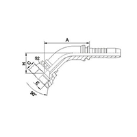 45° SAE Female 90°Cone Seat SAE J513