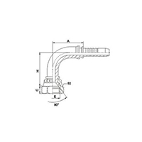 90° SAE Female 90°Cone Seat SAE J513