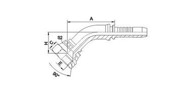 45° SAE Female 90°Cone Seat SAE J513