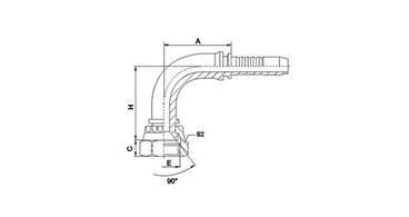 90° SAE Female 90°Cone Seat SAE J513