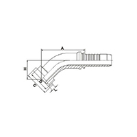 45° SAE Female 3000PSI ISO 12151-3--- SAE J516