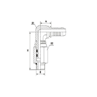 90°SAE O-Ring Boss Swivel Male