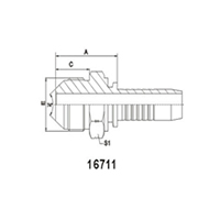 JIC Male 74°Cone ISO 8434-2---SAE J514