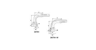 90° JIC Female 74°Cone Seat SAE J514