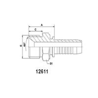 BSP MALE 60° CONE SEAT SEAL