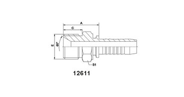 BSP MALE 60° CONE SEAT SEAL