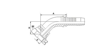 45° BSP Female Flat Seal