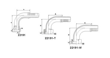 90° BSP Female Multiseal