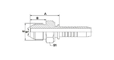 JIS Metric Male 60°Cone Seal