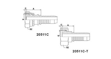 Metric 24° Cone Multi Seal H.T .