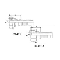 O-RING METRIC FEMALE 24° CONE SEAL L.T.