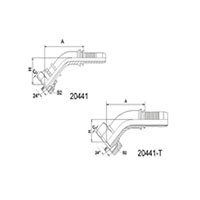 45° O-RING METRIC FEMALE 24° CONE SEAL L.T.