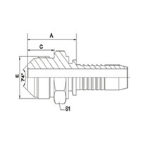 METRIC MALE 74°CONE SEAL