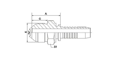 METRIC MALE 74°CONE SEAL