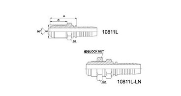 METRIC MALE 90°CONE SEAL