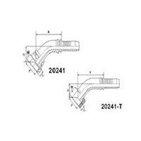 45°Metric Female Flat Seal