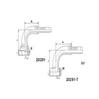 90°Metric Female Flat Seal