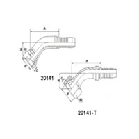 45° METRIC FEMLAE MULTISEAL