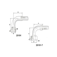 90° METRIC FEMLAE MULTISEAL