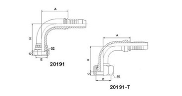 90° METRIC FEMLAE MULTISEAL