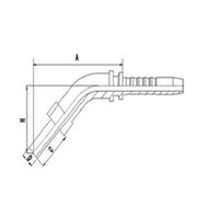 45°Metric Standpipe Straight DIN 2353