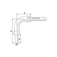 90° Metric Standpipe Straight DIN 2353