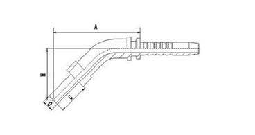 45°Metric Standpipe Straight DIN 2353