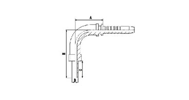 90° Metric Standpipe Straight DIN 2353