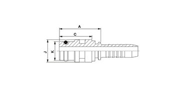 SAE Staple-Lok Male SAE J1467